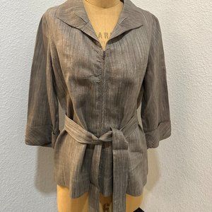 Classique Entier Ladies Linen Blazer SZ M